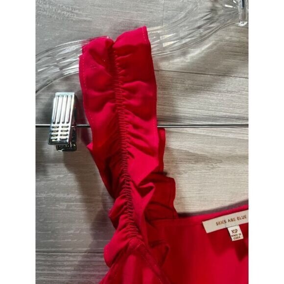 Skies Are Blue Loose Fit Sleeveless Tops Flutter Sleeves XSP - Picture 4 of 4